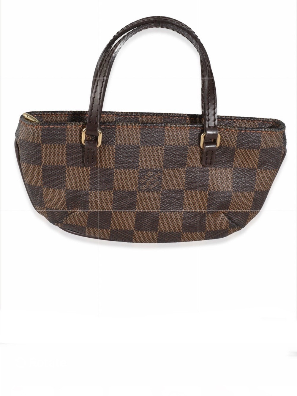 Louis Vuitton Damier Ebene Canvas Manosque GM Pochette EUC - Picture 1 of 17